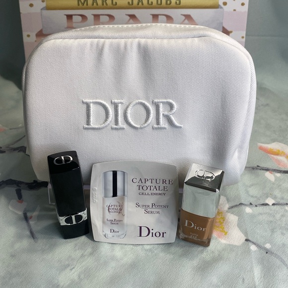 Dior Beauty Cosmetic Bag Set NWOT